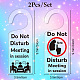 Chgcraft 2 Packung „Bitte nicht stören“-Türschild aus Acryl AJEW-WH0501-008-2