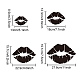 Mayjoydiy 4 pz stencil per labbra bacio labbra fai da te stencil labbra rossetto bocca 4 dimensioni 15~30 cm riutilizzabili robusti stencil per animali domestici album da parete mobili camera modello di carta decorativa DIY-WH0411-027-3
