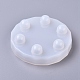 Diy moldes de silicona de soporte de exhibición redondo plano DIY-G014-04-3