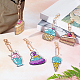 Kits de porte-clés de peinture diamant bricolage sunnyclue DIY-SC0016-59-5
