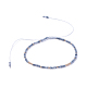 Bracelets de perles tressées en fil de nylon ajustable BJEW-JB04374-04-1