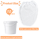 GORGECRAFT 5 Gallon Paint Filter Bag White Fine Mesh Filters Bags Household Paint Buckets Elastic Opening Strainer Bags Polyester Strainer Mesh Pouch for Oil Paint AJEW-WH0041-34-2
