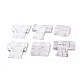 PANDAHALL ELITE 120 Pcs 6 Styles Marble Pattern Paper Display Cards CDIS-PH0001-29-2