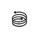 男性用鉄指輪  カドミウムフリー＆鉛フリー  電気泳動黒  usサイズ7 1/2(17.7mm) RJEW-N029-070-2
