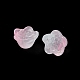 Spray Painted Transparent Glass Beads GLAA-D006-10-4