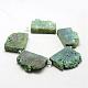 Electroplated Natural Druzy Crystal Beads Strands G-N0257-07-2