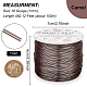 BENECREAT 18 Gauge (1mm) Aluminum Wire 492FT (150m) Anodized Jewelry Craft Making Beading Floral Colored Aluminum Craft Wire - Brown AW-BC0001-1mm-11-2