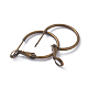 Brass Hoop Earrings KK-I665-26A-AB-2
