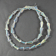 Transparent Electroplate Glass Beads EGLA-R079-18x10mm-14-1