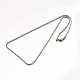 304 Stainless Steel Rope Chain Necklaces NJEW-E026-09-3