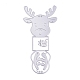 Elk noël renne/cerf en acier au carbone Matrice de découpe de découpe pochoirs DIY-E024-09-2