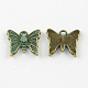 Butterfly Zinc Alloy Charms PALLOY-Q309-01-FF-1