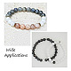 Perlas redondas de labradorita natural fashewelry G-FW0001-02-6