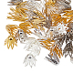 Chgcraft 60 шт. многолепестковые латунные колпачки для бусин с цветком KK-CA0001-01-2