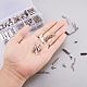 PandaHall Elite Silver Jewelry Finding Sets with Mixed Sizes Iron Ribbon Ends FIND-PH0003-01P-7