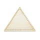 Fondos de canasta de madera triangulares WOOD-WH0115-78-1