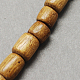 Undyed & Natural Wenge Wood Beads WOOD-Q003-16-1