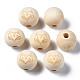 Unvollendete europäische Perlen aus Naturholz WOOD-S045-153-1