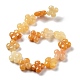 Chapelets de perles en jade topaze naturelle G-P520-A08-01-3