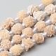Brins de perles en pierre naturelle rose du désert G-I271-F01-1