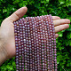 Pietra preziosa naturale perle tonde rubino fili&nbsp;G-O017-6mm-06-4