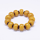 Resin Imitation Amber Beads Stretch Bracelets BJEW-E337-06-1