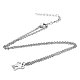 201 Stainless Steel Kitten Pendants Necklaces NJEW-S063-TN465-1-2