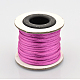 Cordons fil de nylon tressé rond de fabrication de noeuds chinois de macrame rattail NWIR-O001-A-03-1
