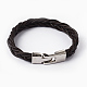Leather Cord Bracelets BJEW-M196-05A-1
