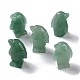 Figuras de pingüino curativas talladas en aventurina verde natural G-B062-08C-1