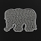 Plaques en plastique d'éléphant abc utilisés pour les perles à repasser 5x5mm diy DIY-Q009-27-2