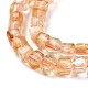 Chapelets de perles de citrine naturelle G-C009-B04-4