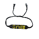 Wort Lächeln Loom Muster miyuki Saatperlen Armbänder für Frauen BJEW-Z013-29-2