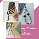 Arricraft 2 pz perline colorate di plastica perla cuore in rilievo catena moblie cinghie AJEW-AR0001-61-4