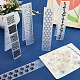 CRASPIRE 5Pcs 5 Styles Plastic Embossing Folders DIY-CP0009-03-4