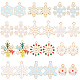 SUNNYCLUE Snowflake Charms Bulk Assorted Christmas Snow Charms for DIY Accessories Supplies ENAM-SC0003-60-1