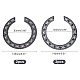 SUPERFINDINGS 4Pcs 2 Colors Guitar Soundhole Decal Wood Soundhole Rosette Inlay Sound Hole Decal for Classical Guitar Ukulele DIY-FH0003-07-4