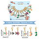 NBEADS 24 Pcs Sea Animal Stitch Markers HJEW-AB00008-2