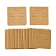 Tarjetas de exhibición de aretes de papel kraft con orificio para colgar EDIS-YW0001-04-1