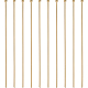 Benecreat 100 Stück 18 Karat vergoldete Flachkopfstifte 21-Gauge-Messingkopf-Kugelstifte für die Schmuckherstellung – 2 Zoll lang KK-BC0002-84A-1