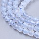 Natürlichen blauen Chalcedon Perlen Stränge X-G-R475-032-3