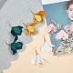 SUNNYCLUE 40Pcs 10 Colors Mixed Colours Fabric Flowers Charms Pendants with Golden Caps for Jewellery Earring Making Crafts Jewellery Findings Accessory IFIN-SC0001-06G-6