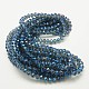 Electroplate Glass Beads Strands EGLA-D020-8x5mm-M2-3