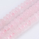 Natural Rose Quartz Beads Strands G-P354-13-4x2mm-1
