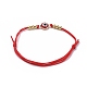 Bracelets de perles de nylon tressés réglables BJEW-JB05034-02-3