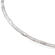 304 Halskette aus strukturiertem Edelstahldraht herstellen STAS-B036-04P-3