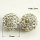 Perline di resina strass RB-A025-10mm-A01-1