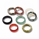 Природные и синтетические Gemstone кольца, широкая полоса кольца, Размер США 6 1/4 ~ Размер США 11 3/4 (16.7~21.1 мм)