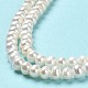 Fili di perle di perle d'acqua dolce coltivate naturali PEAR-J007-29-4