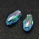 AB Color Plated Rice Electroplated Eco-Friendly Transparent Acrylic Beads PACR-I002-33-2